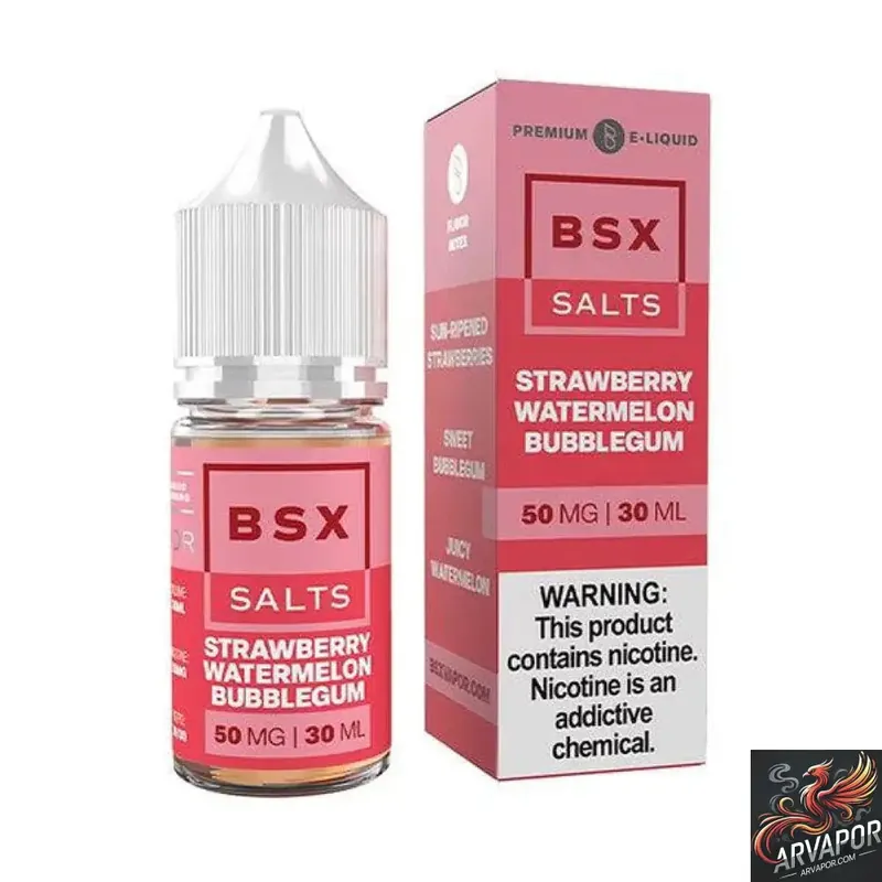 Strawberry Watermelon Bubblegum - BSX Series Glas Nic Salt TFN 30mL