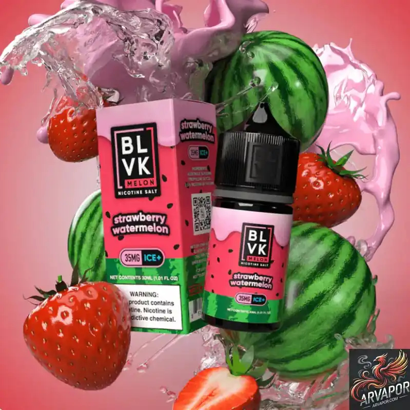 Strawberry Watermelon Ice - BLVK Melon Salt 30mL
