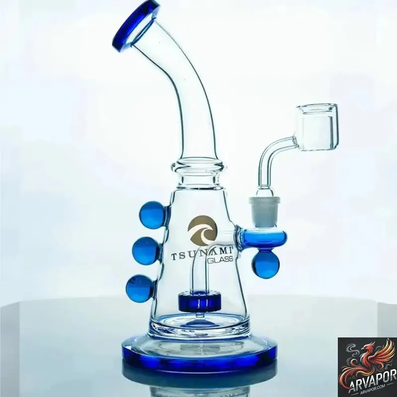 Tsunami Glass Concentrate Rig Marble Water Pipe