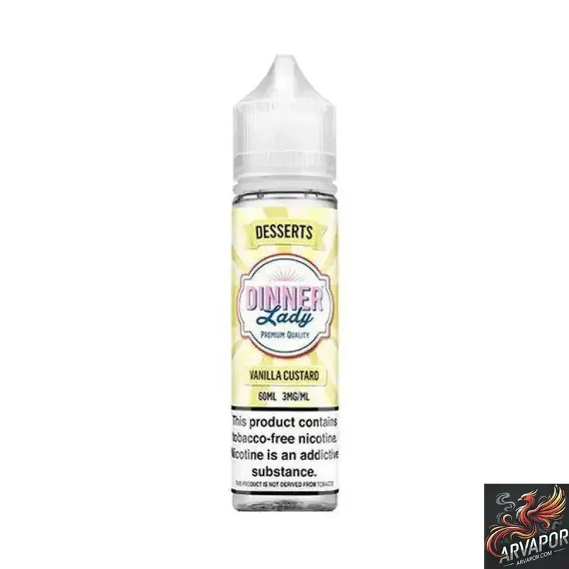 Vanilla Custard - Dinner Lady NIC E-LIQUID 60mL