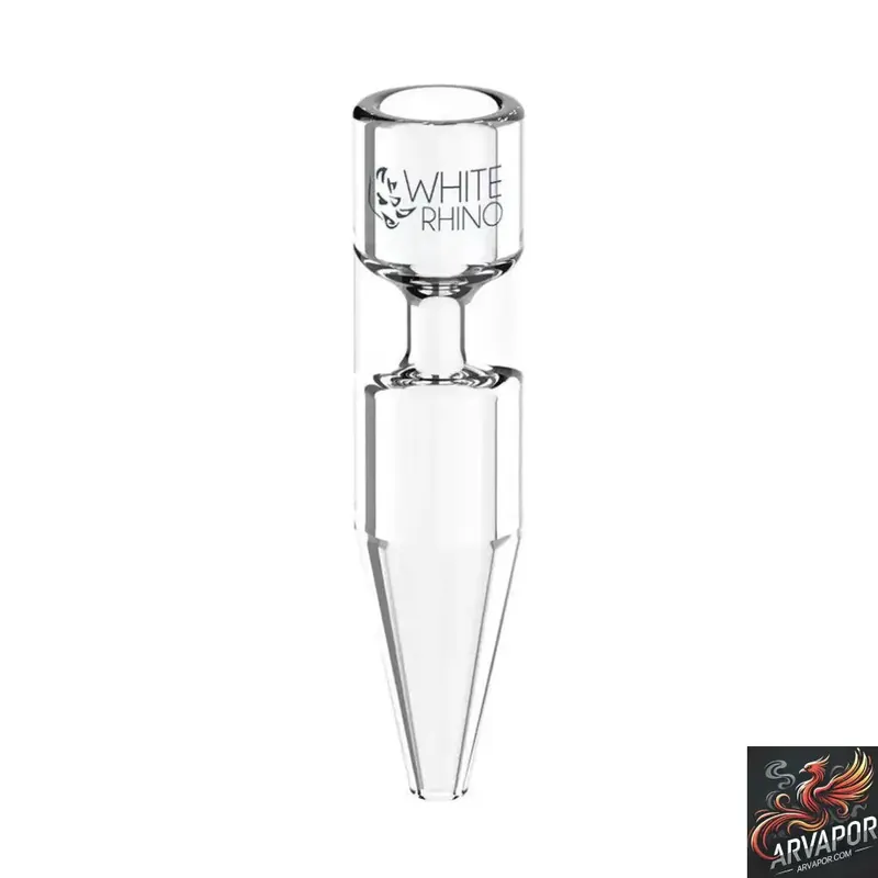 White Rhino Chillum To Straw Pyrex Glass Replacement Tip