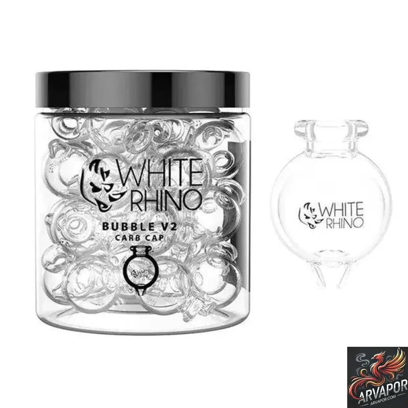 White Rhino Bubble V2 Glass Carb Cap