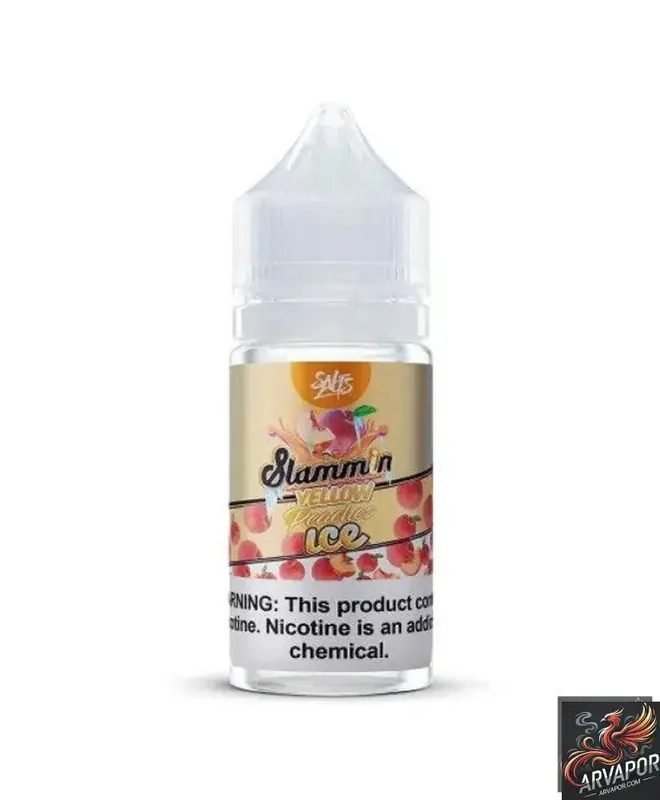 Yellow Peaches Ice - Slammin Salt 30mL -ARVAPOR