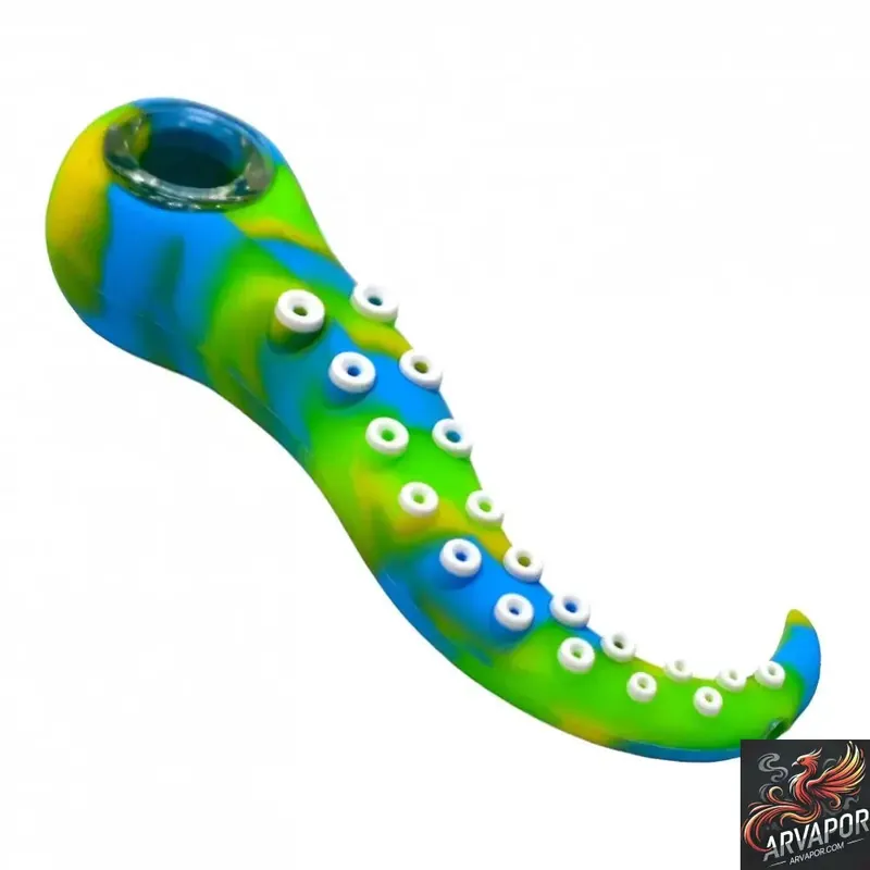 4.5" Tentacle Style Silicone Hand Pipe-AR Vapor