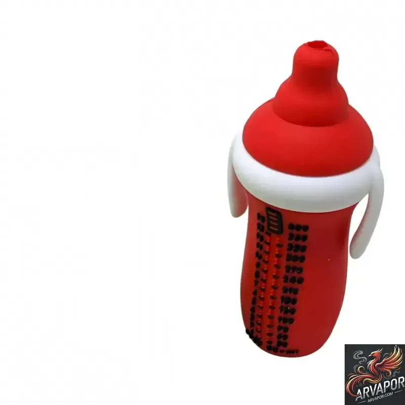 4.5" Assorted Color Milk Bottle Design Silicone Hand Pipe-AR Vapor