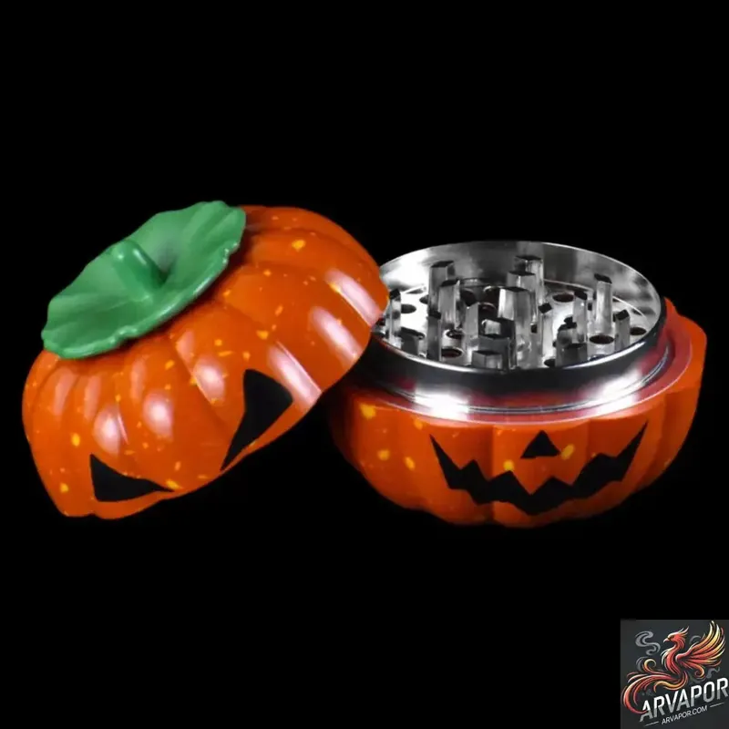 55mm 3-Parts Pumpkin Herb Grinder-AR Vapor