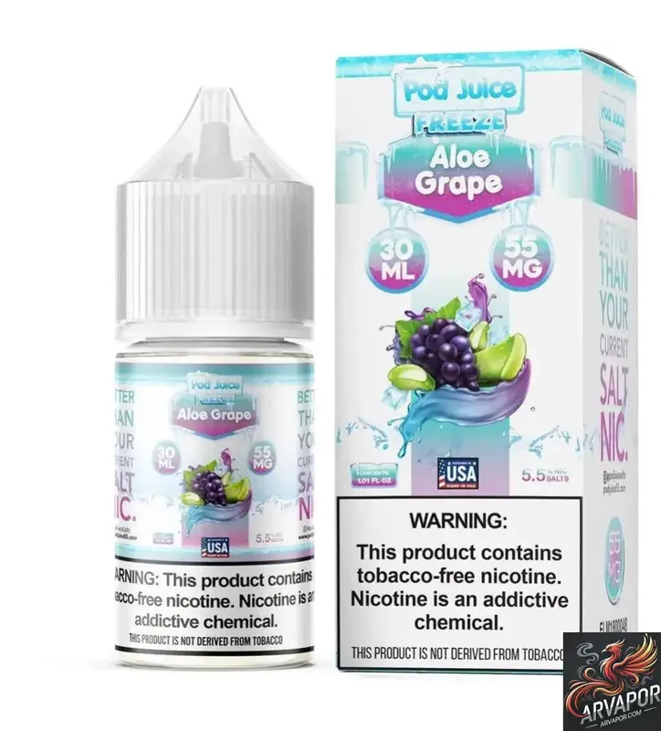 Aloe Grape Freeze - POD Juice Synthetic Nic Salt 30mL - arvapor.com