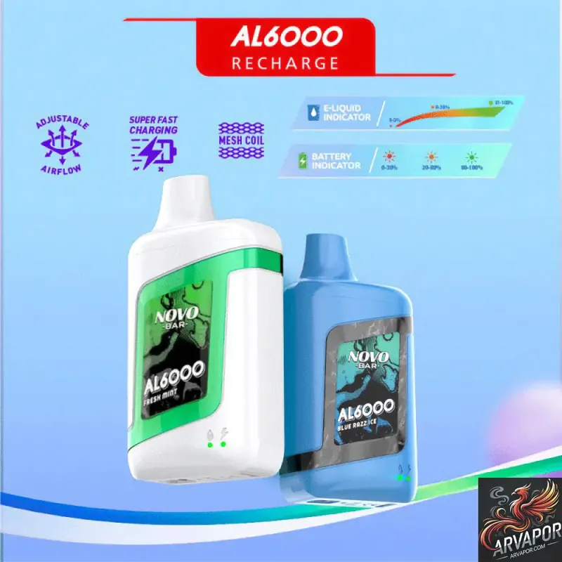 Novo Bar AL6000 Puffs Disposable - Smoktech
