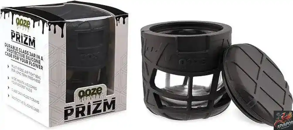 Ooze Prizm Flower Glass Storage Jar