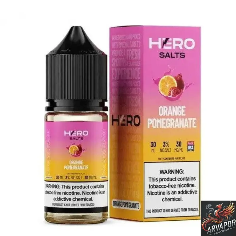 Orange Pomegranate - Hero Salts Syn Nic 30mL