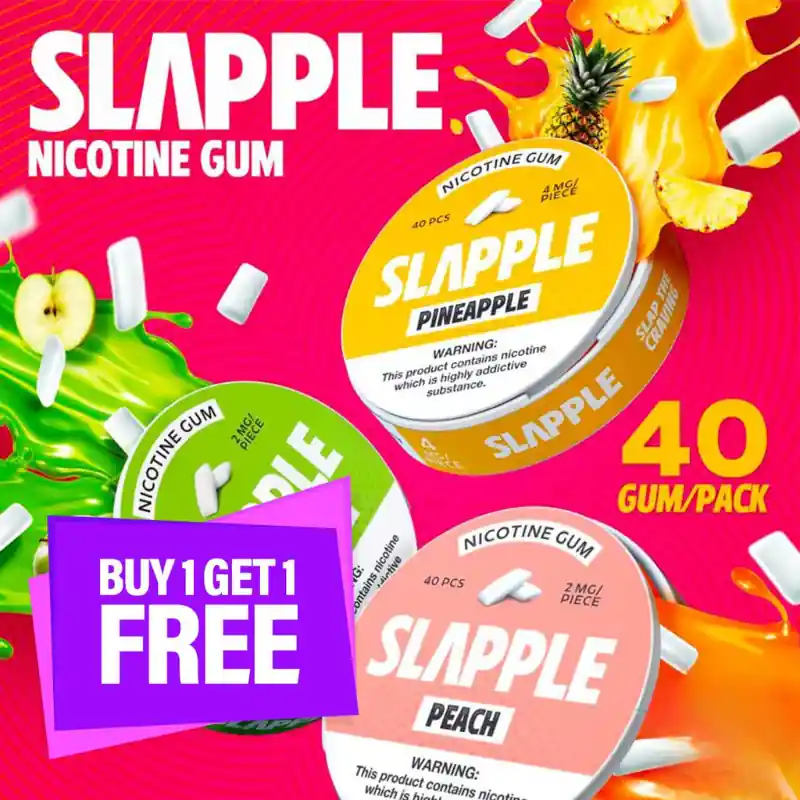 Yogi Slapple Nicotine Gum - 40 Pieces Per Can