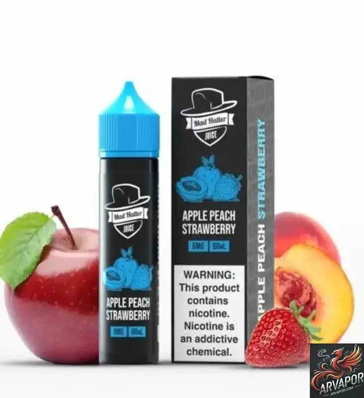 Apple Peach Strawberry - Mad Hatter 60mL arvapor.com
