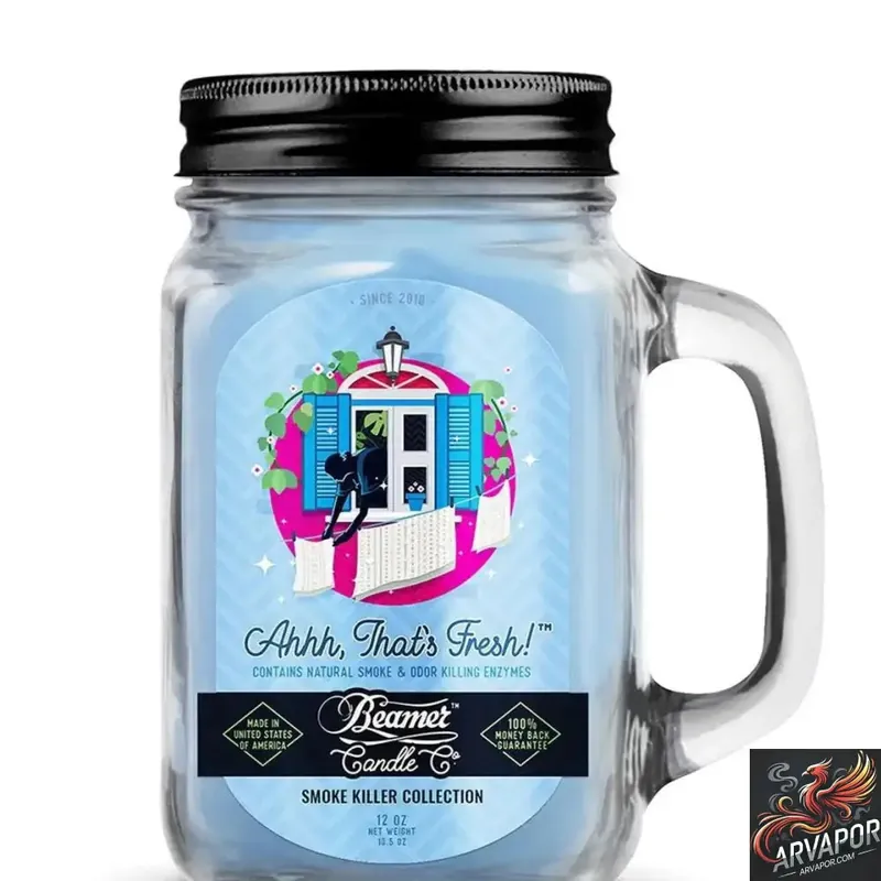 Beamer Candle Co. Smoke Killer USA Made 90 Hour Burn 10.5 oz - AR Vapor