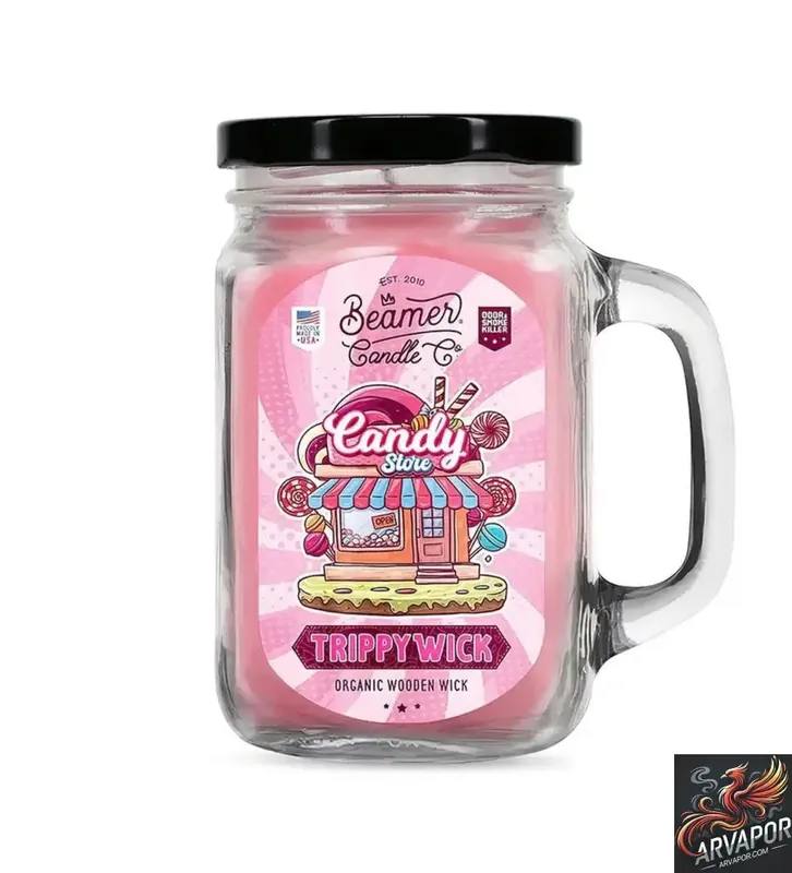 Beamer Candle Co. Trippy Wick Smoke Killer 10.5 oz - AR Vapor