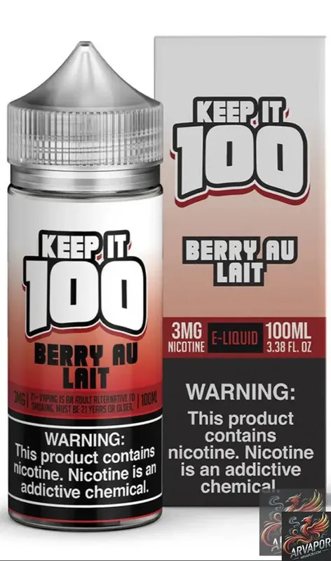 Berry Au Lait - Keep It 100 100mL - arvapor.com