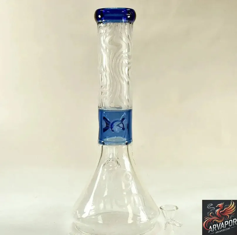 Big Mom Glass Frosted Zebra Design Water Pipe - arvapor.com