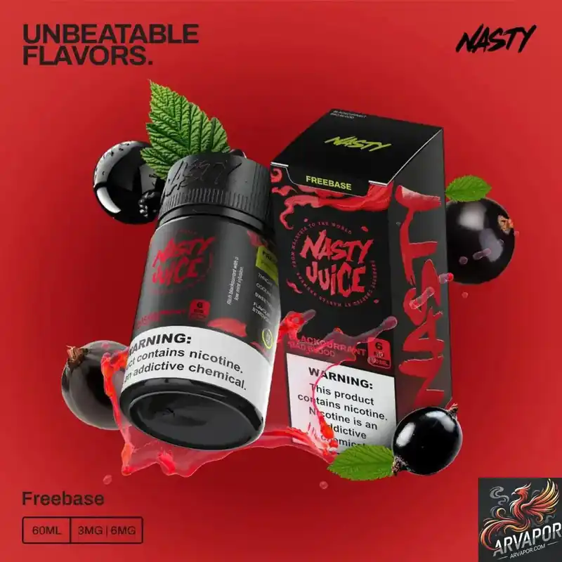 Blackcurrant - Bad Blood - Nasty Juice E-Liquid 60mL