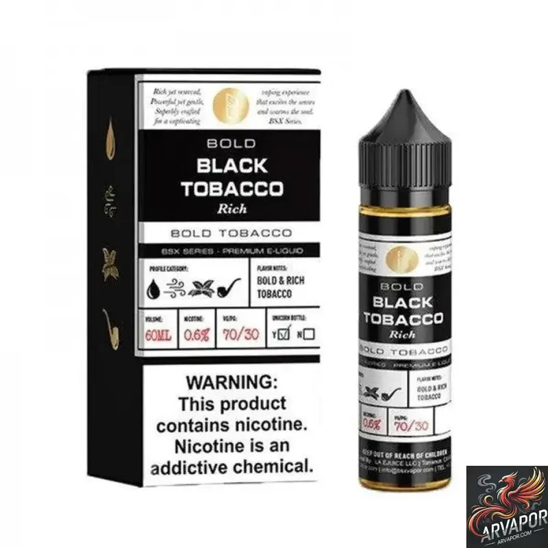 Black Tobacco - BSX Series Glas Vapor 60mL