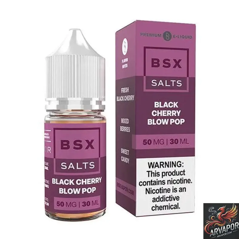 Black Cherry Blow Pop - BSX Series Glas Salt TFN 30mL