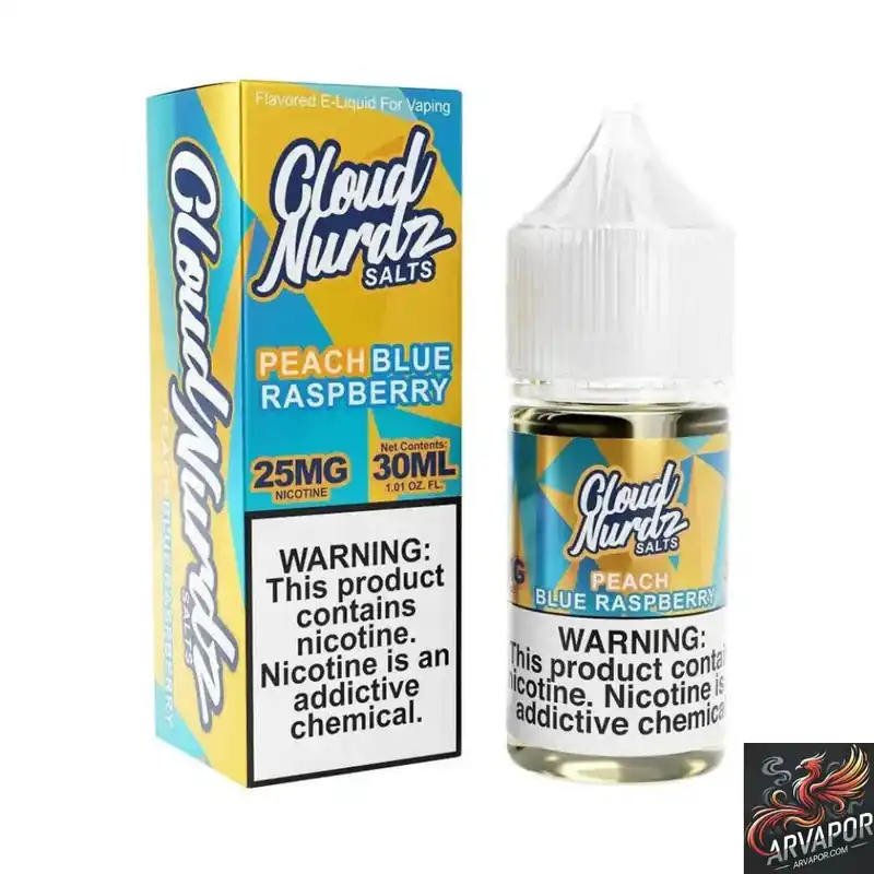 Blue Raspberry Peach - Cloud Nurdz Salts 30mL