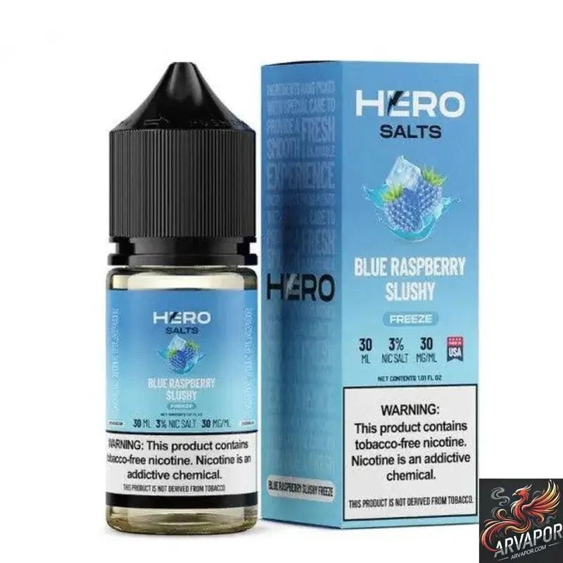 Blue Raspberry Slushy Freeze - Hero Salts Syn Nic 30mL
