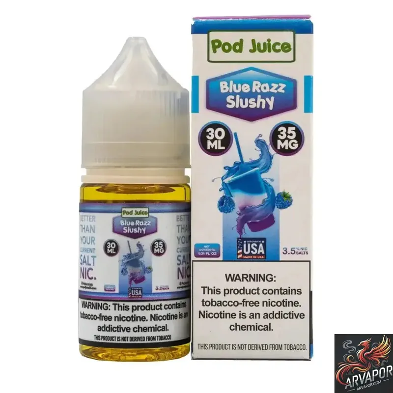 Blue Razz Slushy - POD Juice Synthetic Nic Salt 10mg/30mL