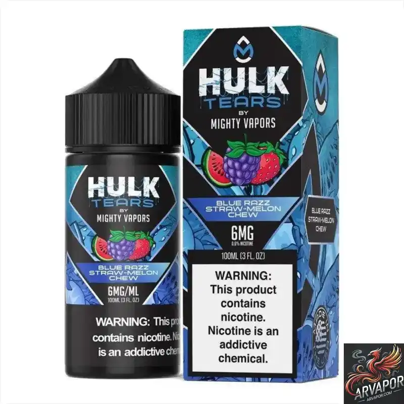 Blue Razz Straw Melon Chew - Hulk Tears 100mL