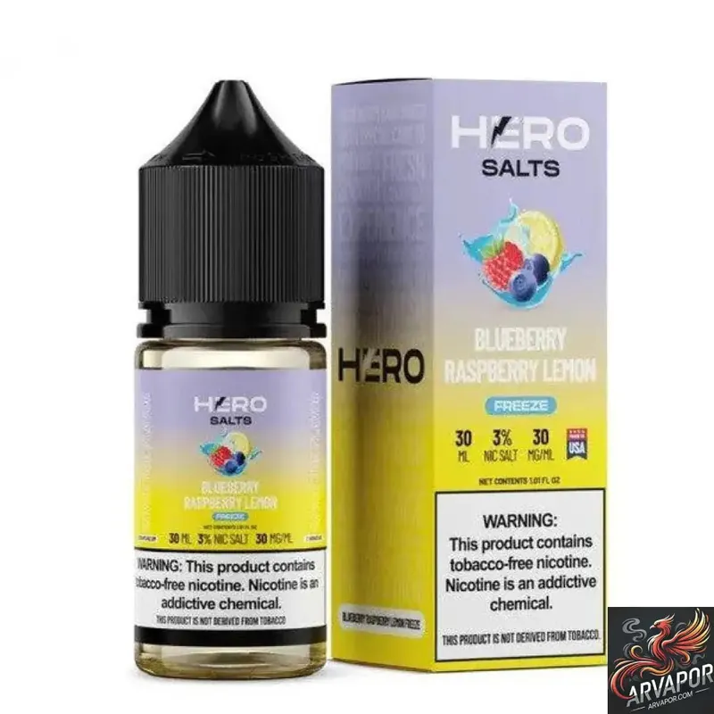 Blueberry Raspberry Lemon Freeze - Hero Salts Syn Nic 30mL