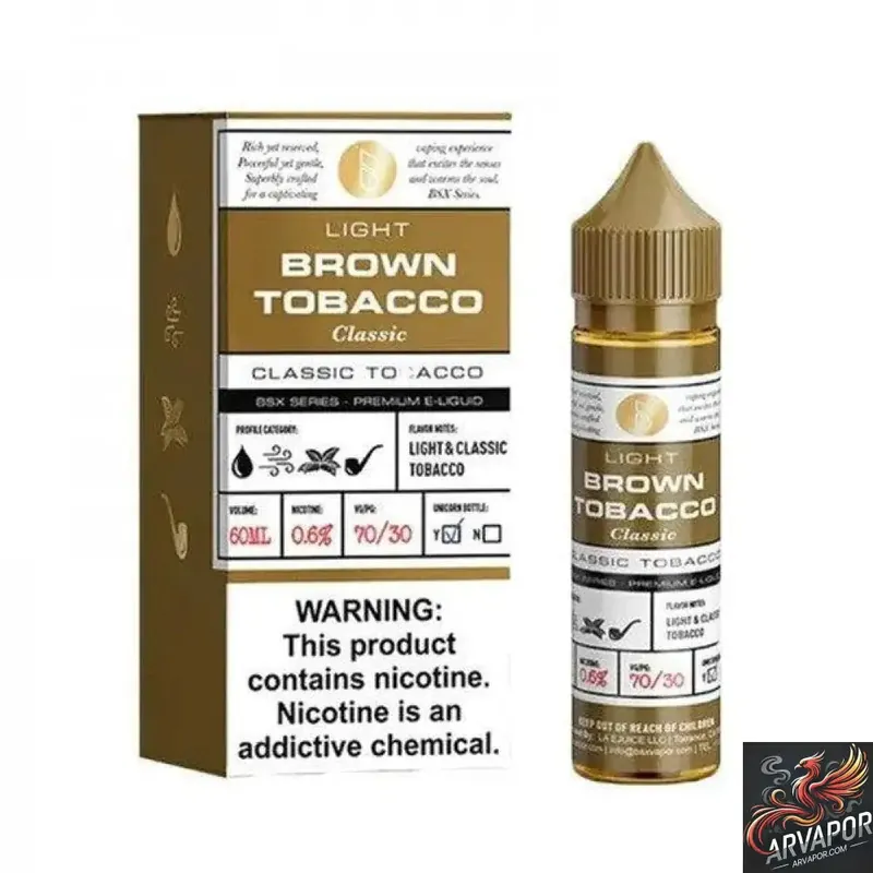 Brown Tobacco - BSX Series Glas Vapor 60mL