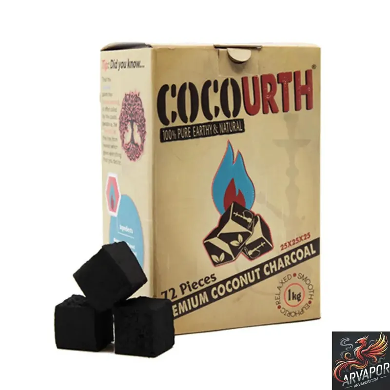 CocoUrth Premium Coconut Charcoal - RAW
