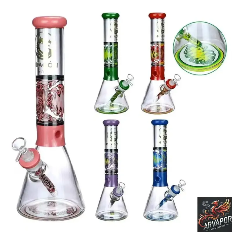 Dragon Glass Beaker Base Design Water Pipe