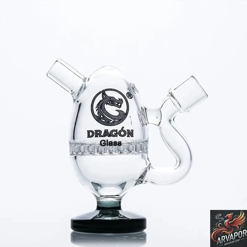 Dragon Glass Egg Shaped Bubbler