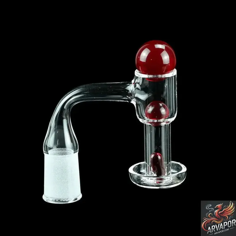 Dragon Glass Quartz Banger With 3 Terp Pearls
