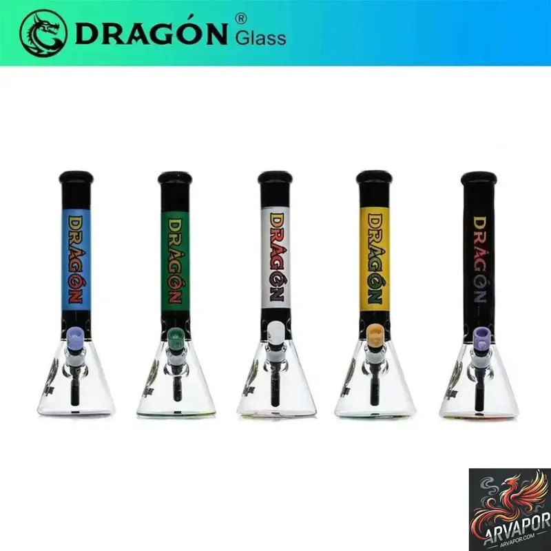Dragon Platinum Beaker Base Water Pipe - Dragon Glass