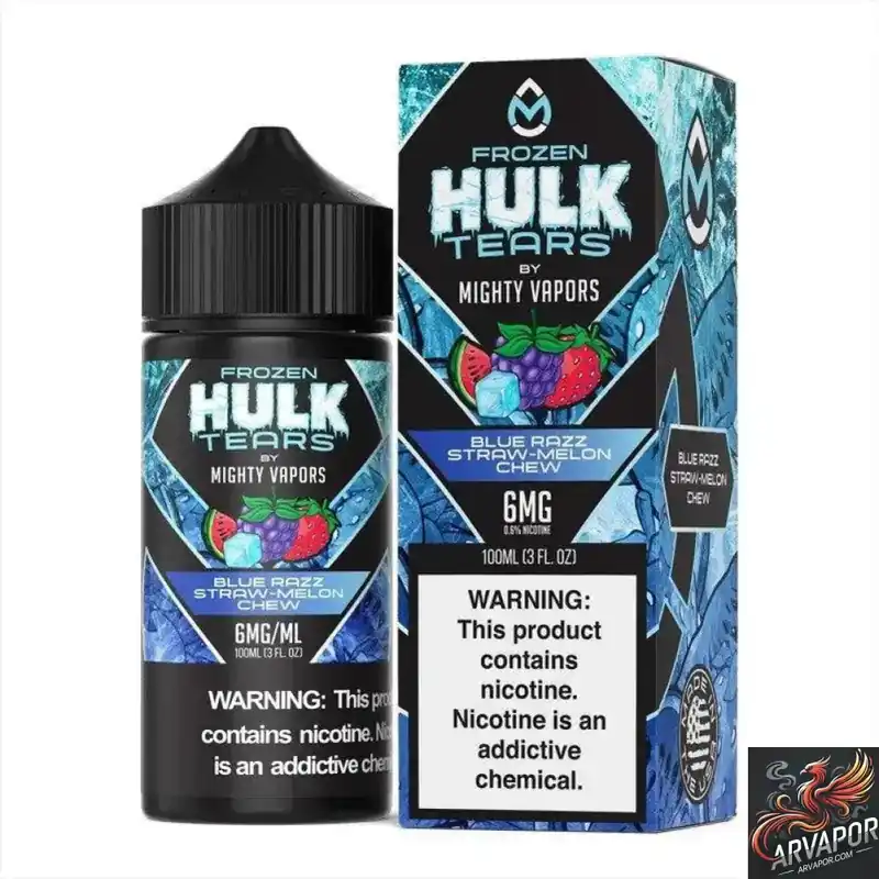 Frozen Blue Razz Straw Melon Chew - Hulk Tears 100mL