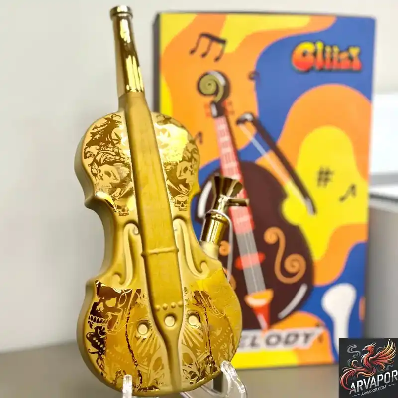 Gliizy Melody Glass Violin Shape Water Pipe