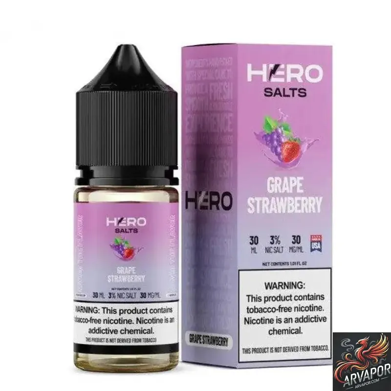 Grape Strawberry - Hero Salts Syn Nic 30mL