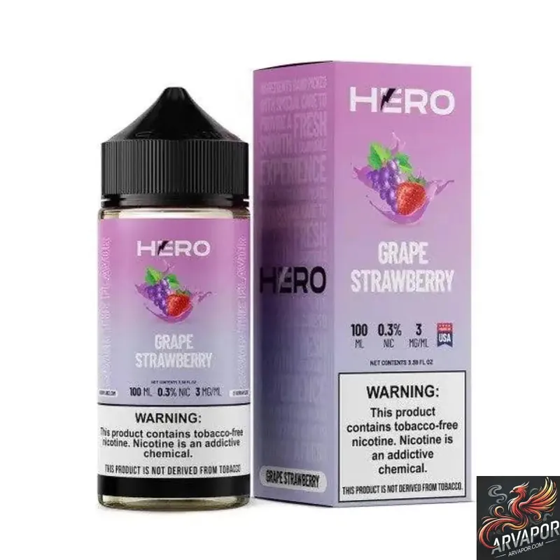 Grape Strawberry - Hero E-liquid 100mL
