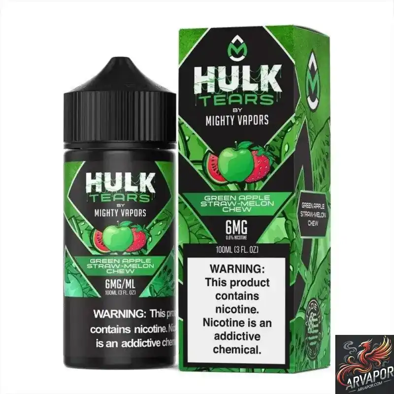 Green Apple Straw Melon Chew - Hulk Tears 100mL