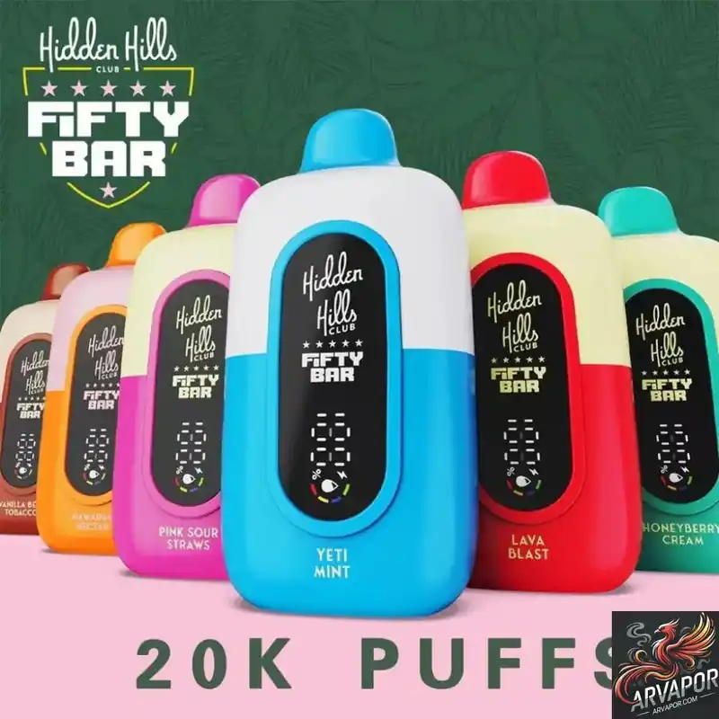 Hidden Hills Club x Fifty Bar 20K Puffs Disposable