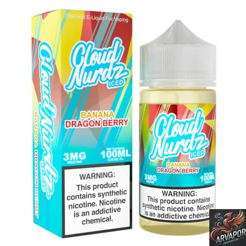 Iced Banana Dragon Berry - Cloud Nurdz Synthetic 100mL