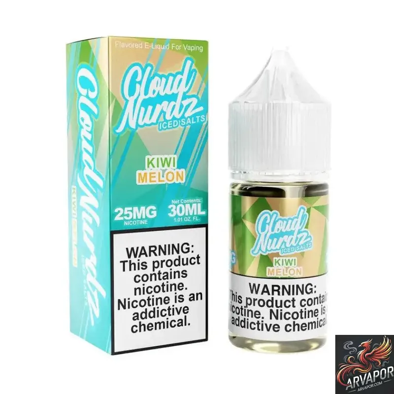 Iced Kiwi Melon - Cloud Nurdz Salts 30mL