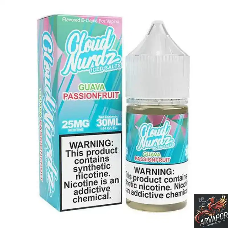 Iced Guava Passionfruit - Cloud Nurdz Salts 30mL