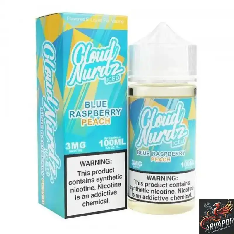 ICED Peach Blue Raspberry - Cloud Nurdz Synthetic 100mL