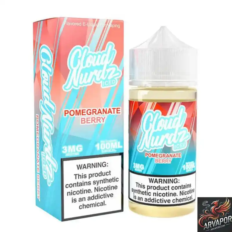 Iced Pomegranate Berry - Cloud Nurdz Synthetic 100mL