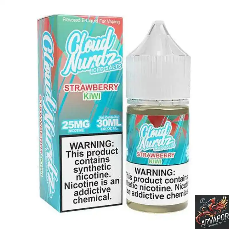 Iced Strawberry Kiwi - Cloud Nurdz Salts 30mL