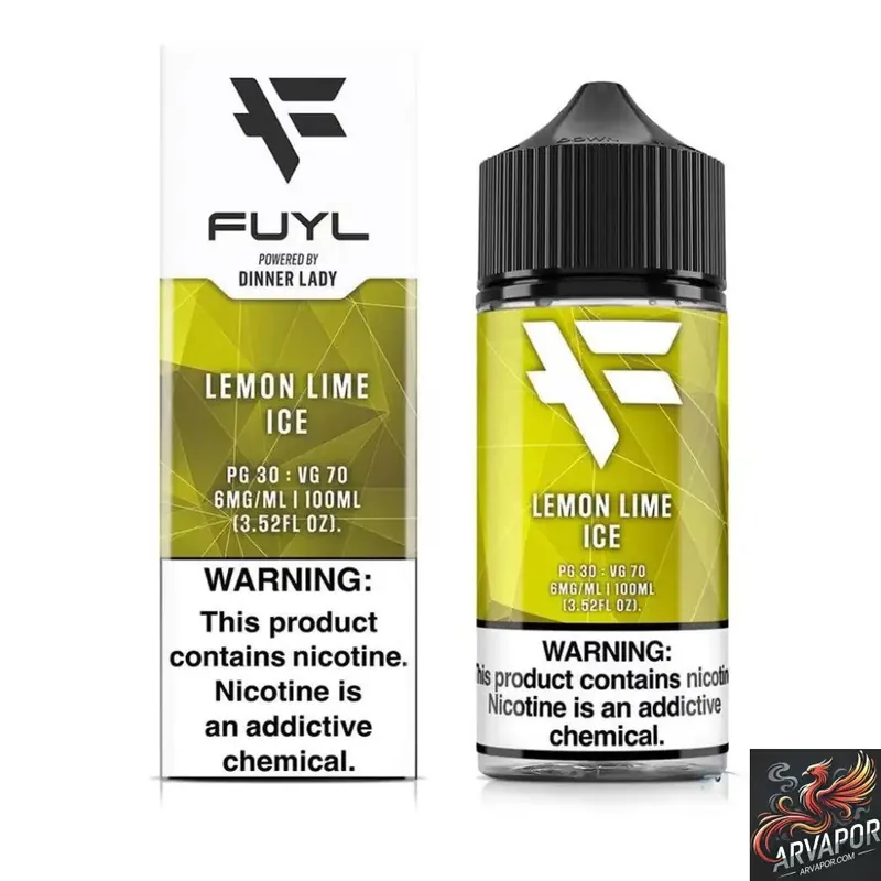 Lemon Lime Ice - Fuyl - Dinner Lady 100mL
