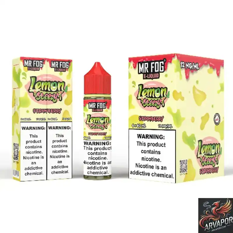 Lemon (Strawberry) - Mr Fog Steezy E-Liquid 60mL