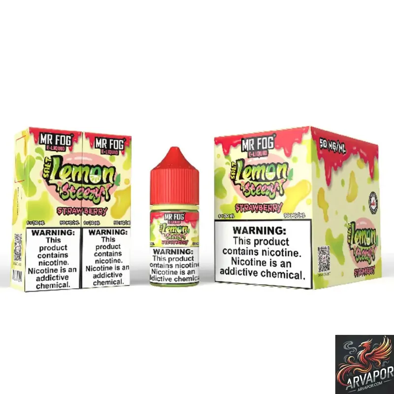 Lemon (Strawberry) - Mr Fog Steezy Salt E-Liquid 30mL