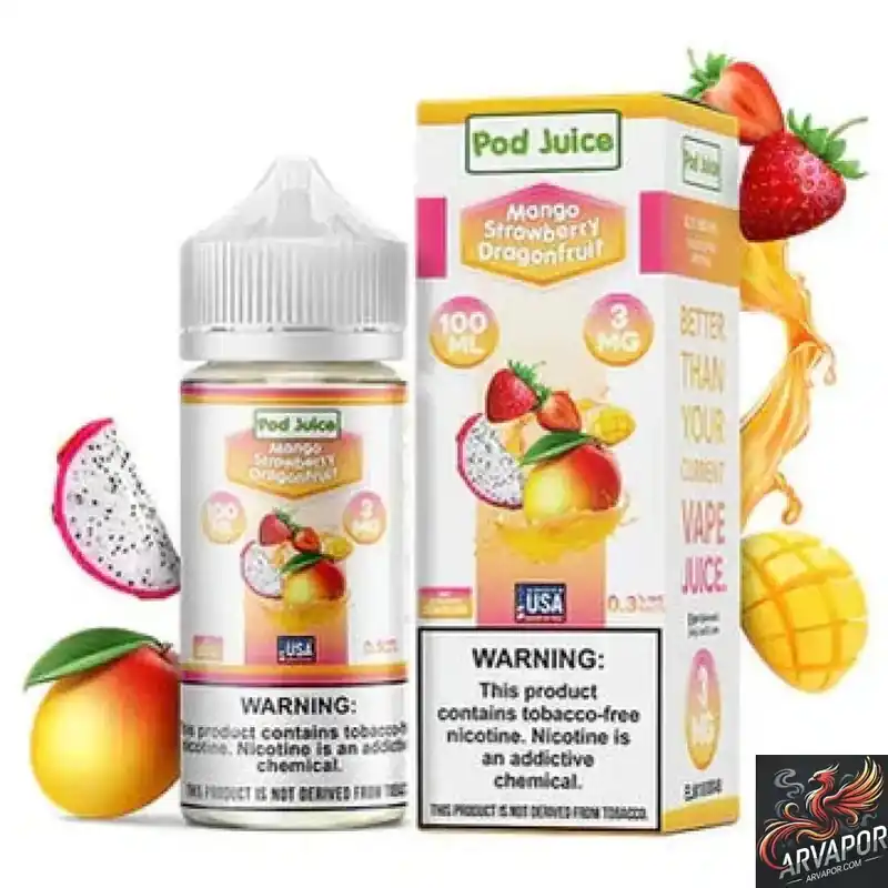 Mango Strawberry Dragonfruit - POD Juice E-Liquid 100mL